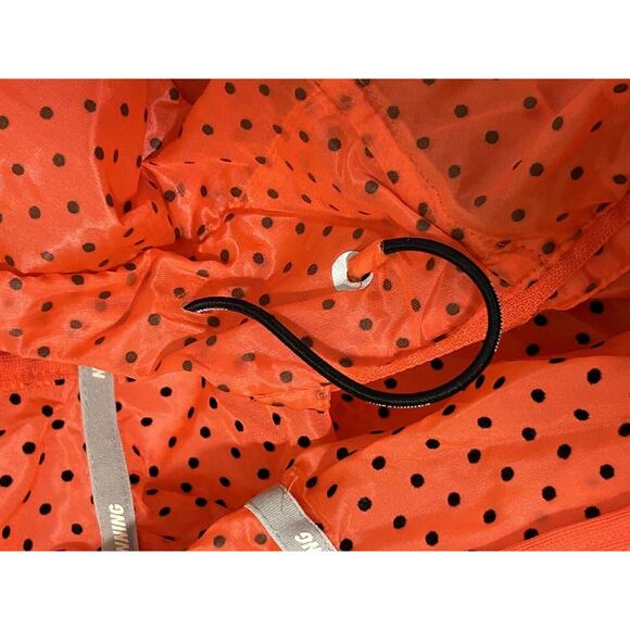 Nike Red & Black Polka dot Windbreaker, Rain Jacket, Women’s SZ Medium - Picture 8 of 9